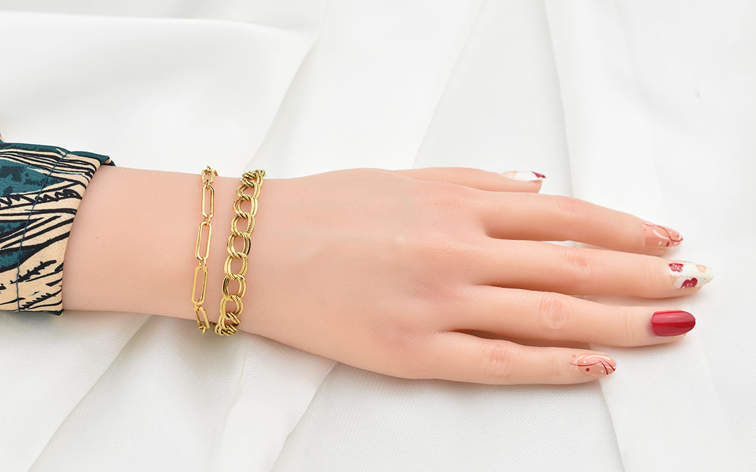 Gamora Gold Bracelet 7MM Βραχιόλι από ανοξείδωτο ατσάλι 316L